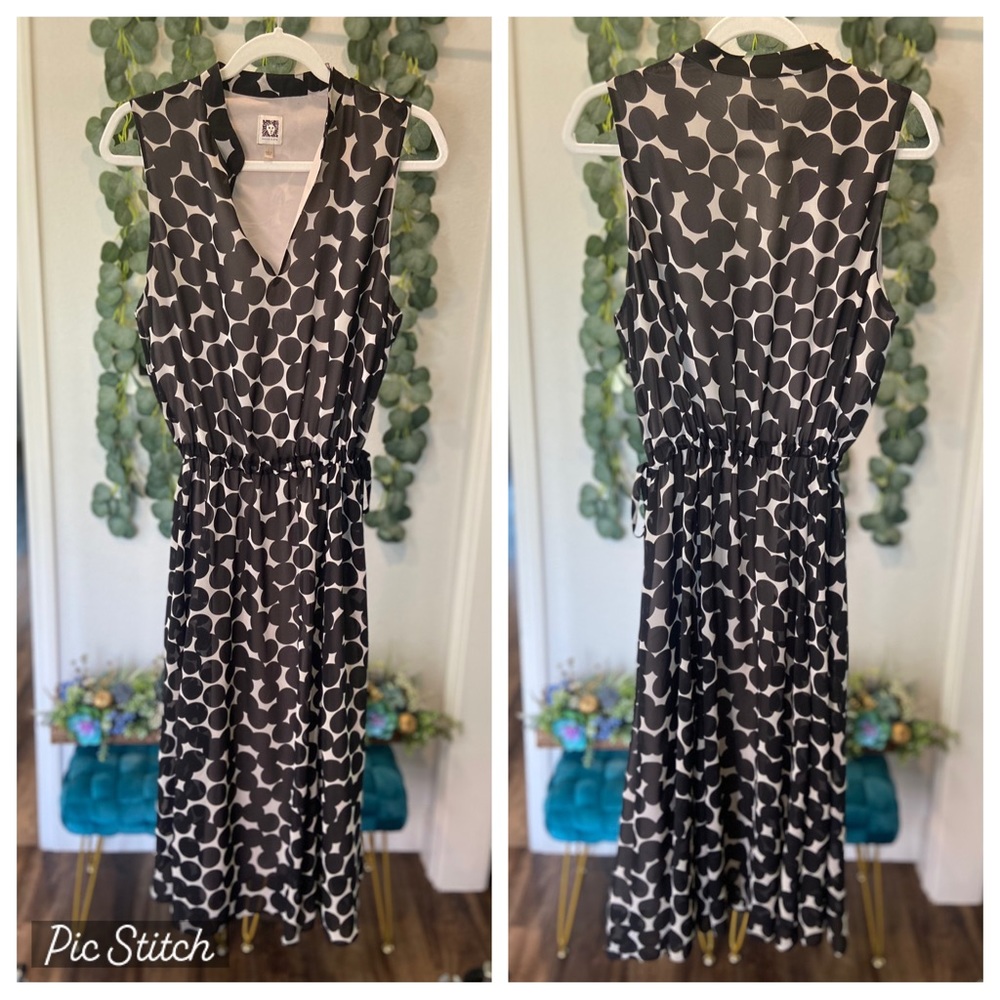 Anne Klein Drawstring Waist Dress